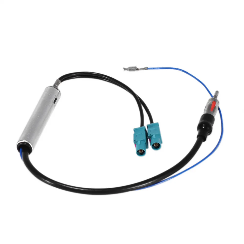 18.1\'\' Car Special Radio Antenna AM/FM Audio Radio Signal Amplifier Dual Fakra RF Radio Antenna Aerial Adapter For VW For Audi