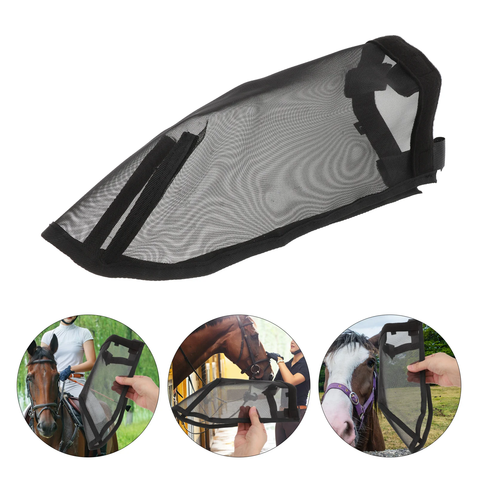 

1pc Breathable Nose Cover Fly Protection Comfortable Lightweight Mesh Net For Halter Easy Use Outdoor Nose