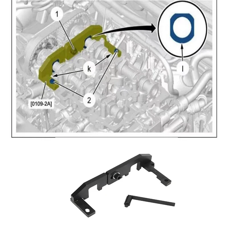 Kit de herramientas de sincronización de alineación de bloqueo de tensión del árbol de levas del motor, 0109, 2A, Peugeot 108, 208, reemplazo de