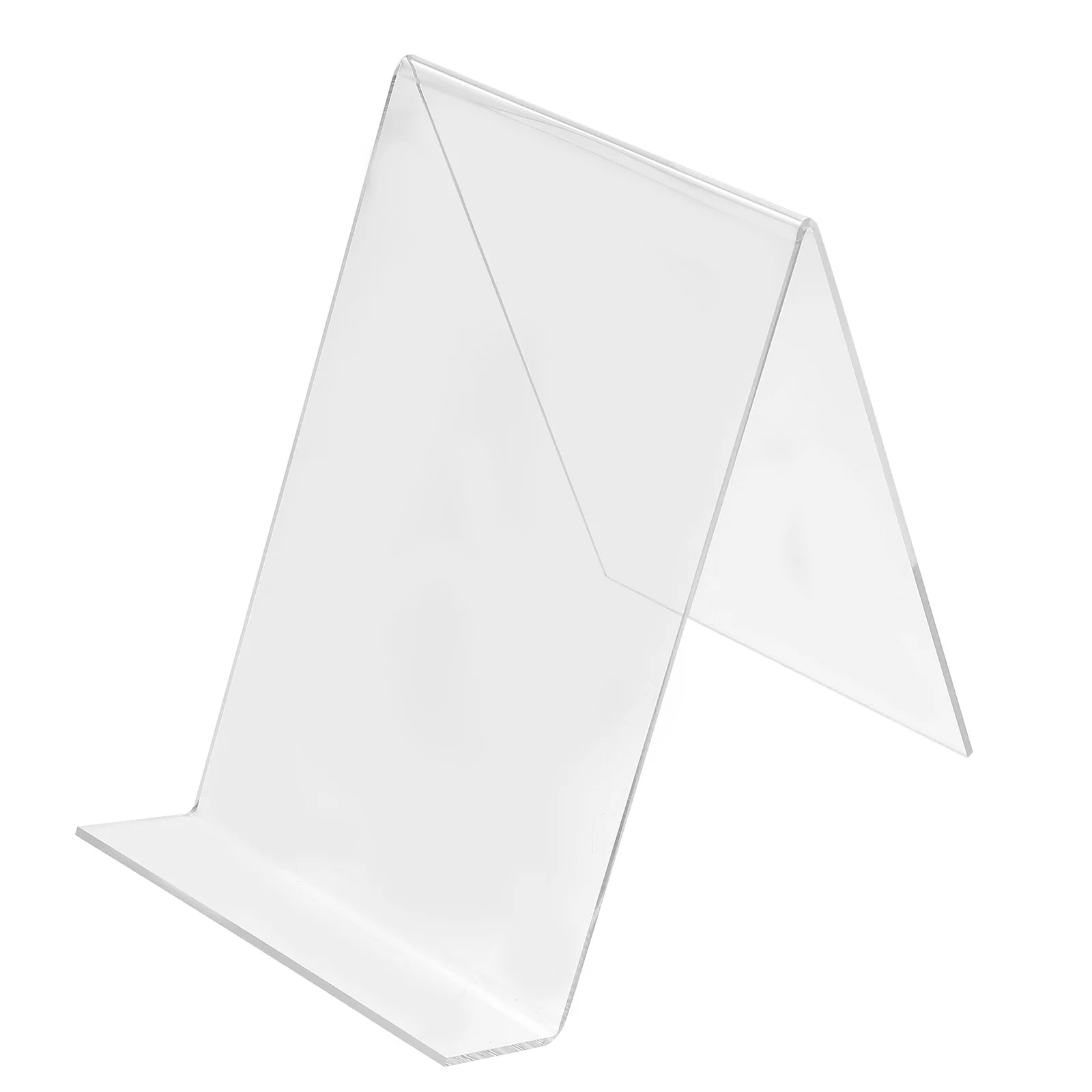 

1Pcs Acrylic Transparent Book Rack Clear Desktop Bookshelf Simple Book Holder Decorative Display Stand for Study Room Library