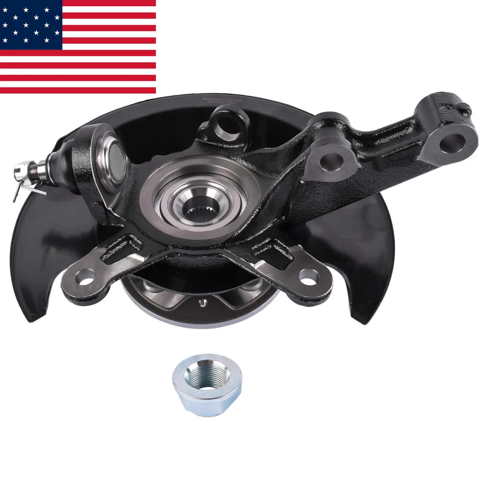 

AP03 Steering Knuckle & Wheel Bearing Hub Front Right for 2001 2002 Honda Civic 1.7L