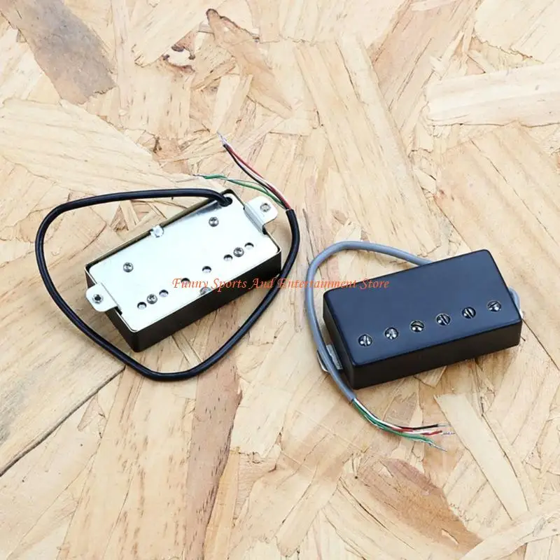 

C4DE Электрогитара Alnico Humbucker Pickup Выгравированный цветок Двойной звукосниматель Humbuckers