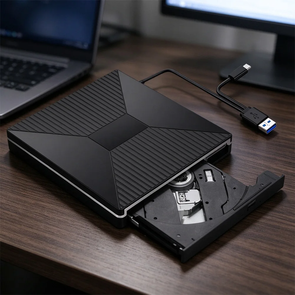 External CD/DVD Drive For Laptops With 3.0 And For CD Player Reader Writer Recorder For Desktop PC Replace Accessory