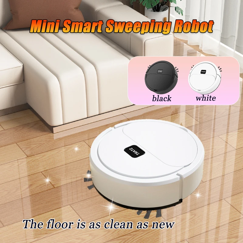 Smart Sweeping Robot Mini Silent Vacuum Cleaner Sweep Mop Brush Three-in-one Multi-function Cleaning Machine for Home