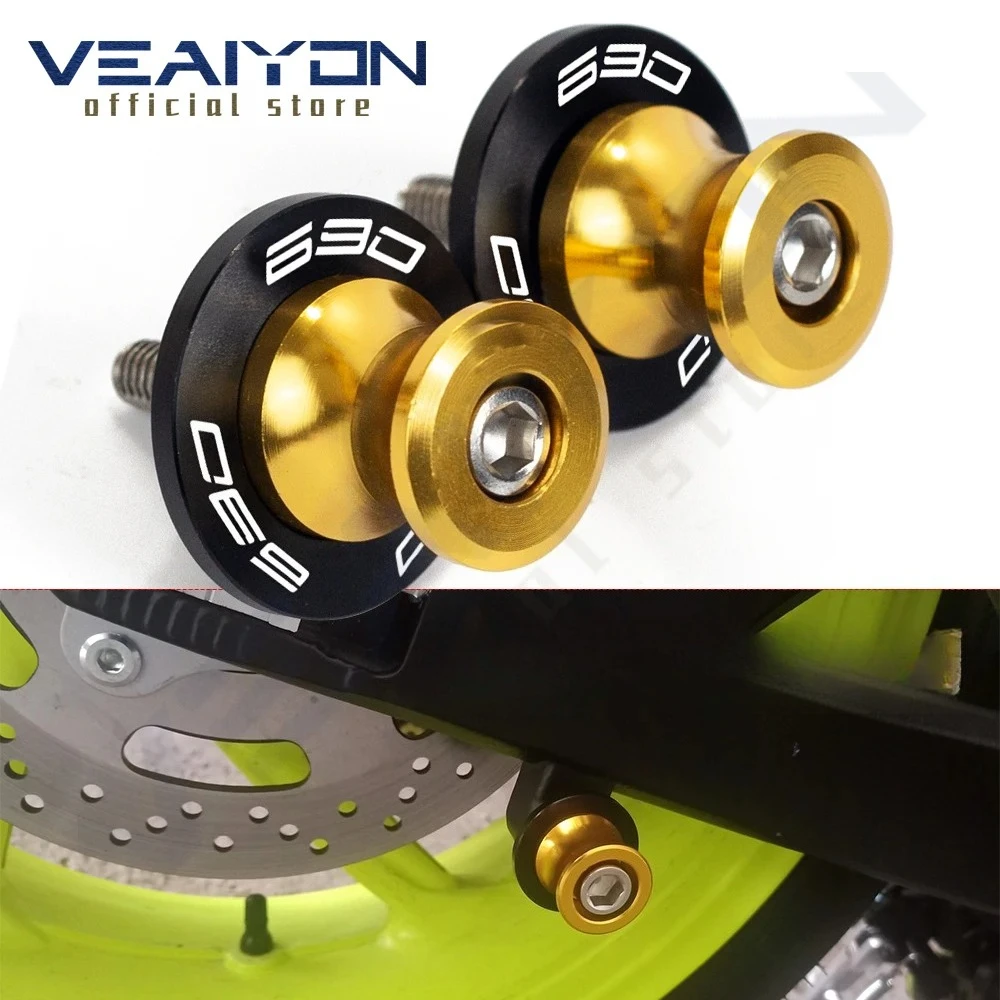 

For 690 SMC 690SMC SMC-R 690SMC-R 2009 2010 2011 2012 2013 2014 2015 2016 Motorcycle Swingarm Spools Slider M10 Stand Screws