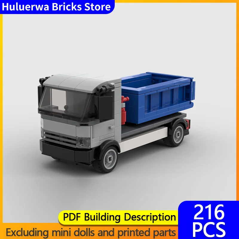 

City Car Model MOC Building Bricks Garbage Transport Truck Modular Technology Children Holiday Gifts Assemble Toys Suit