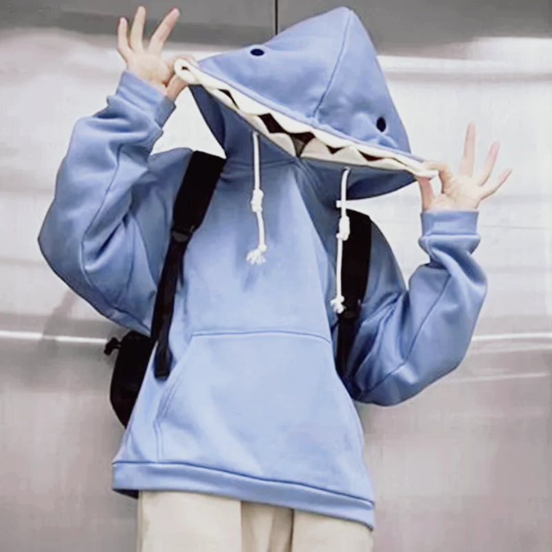 Winter Pullover Sweater Women Tops Button Boho Cat Casual Pocket Long Sleeve Pull Female Solid Hooded Sweaters Pullovers