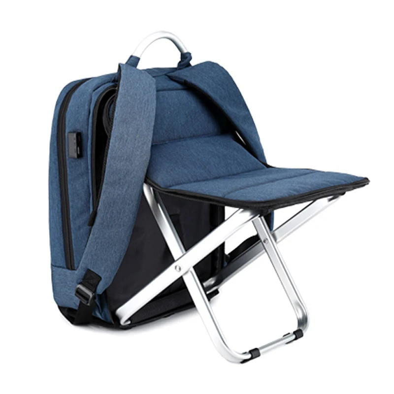 Multifunction Outdoor Travel Backpack Table 2-in-1 Chair Bag Notebook Square Backpack