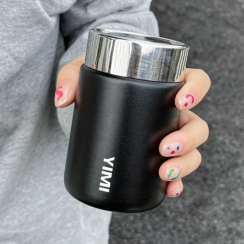 Mini Insulated Cup for Girls, Simple, Compact, Convenient, Stainless Steel Portable Coffee Cup, Household Kitchen Supplies Mug