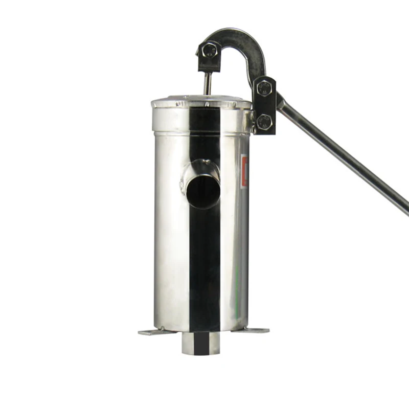 Straight Tube Stainless Steel Pump Well Hand Water Distributor Well Oil Manual Water Pump Max Lift 10m Height 23.5cm Wellness