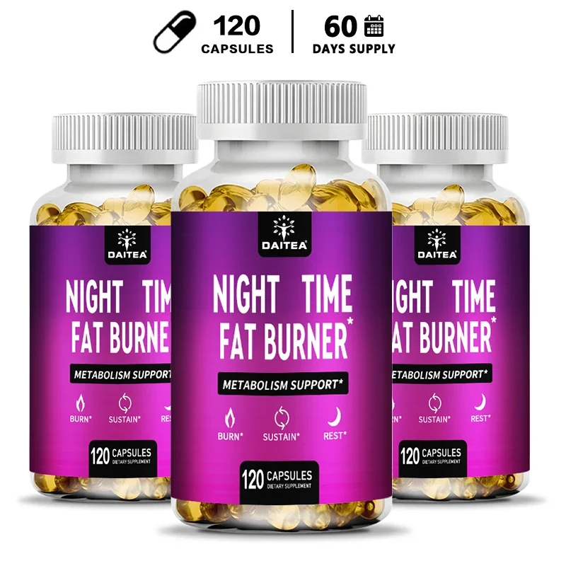 Nighttime Fat Burner - Carb Blocker, Metabolism, Fat Burning Supplement