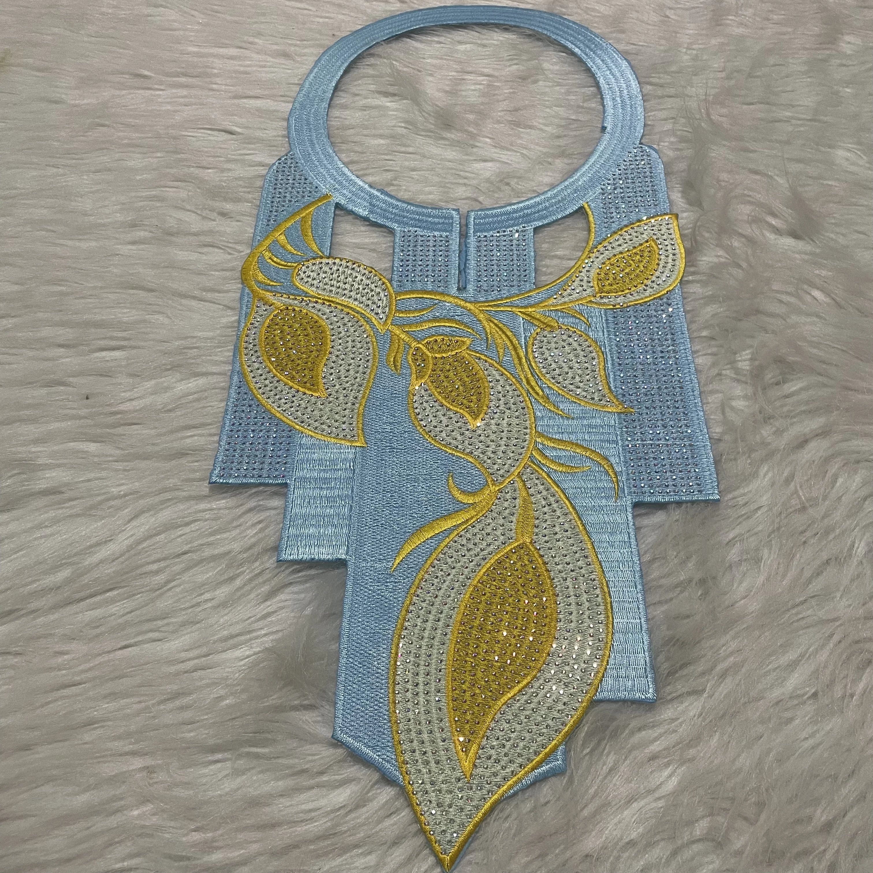 Wholesale Price Lace Jabot Embroidery Neckline Making Garment Sewing Supplies Matching SET DIY Clothing Accessories Men Collar