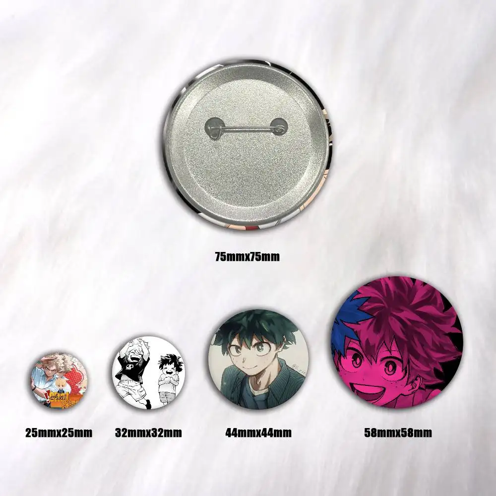 A-Midoriya Izuku Bakugou Katsuki Pins, Cartoon Brooches, Badge Gifts, Clothing, Backpacks, Stationery, Accessories