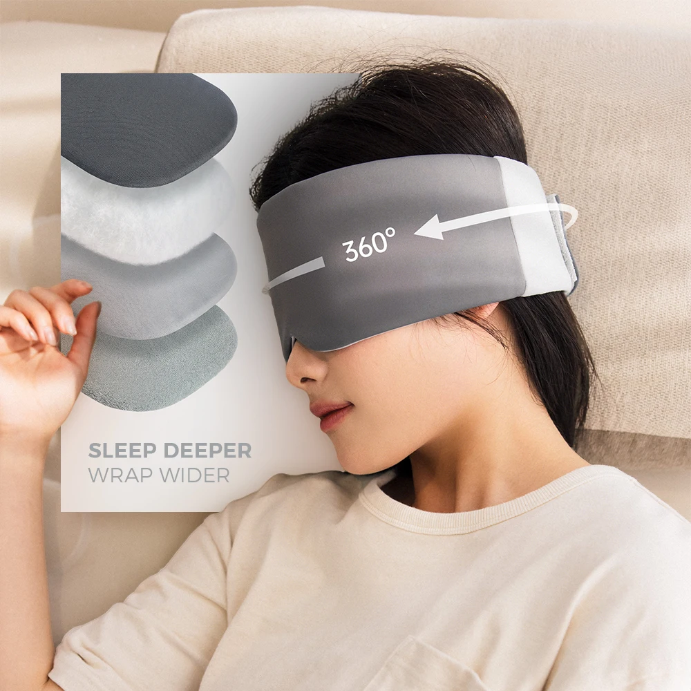 Naturehike 2026 New Light-Blocking Soft Sleep Mask with Adjustable Headband  Silent Camping and Nap Mask