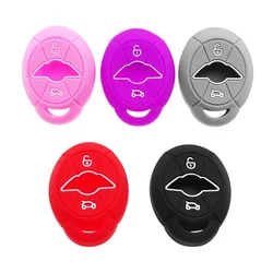 2 Buttons Silicone Key Shell Car Remote Key Cover With Multi Colors Selections Fit For BMW Mini Cooper S R50 R53