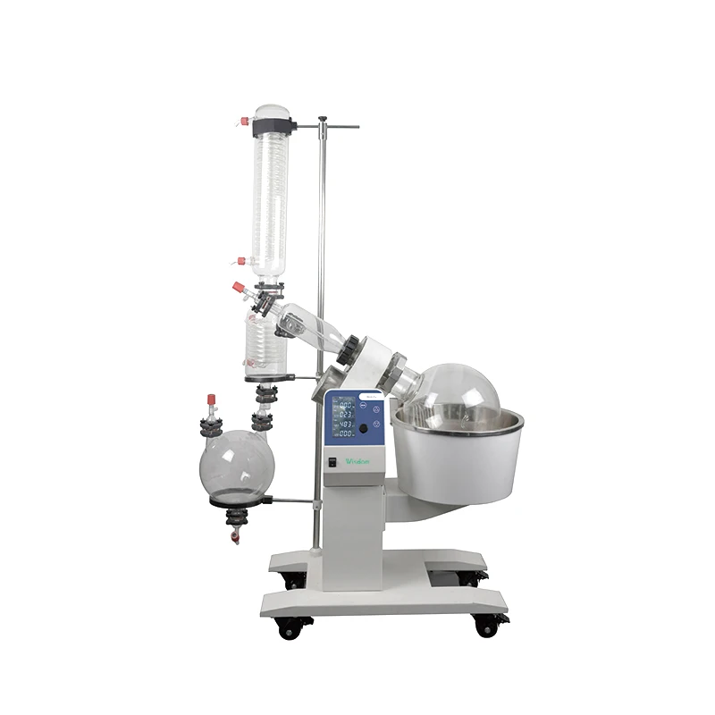 WISDOM RE-W-200P Protary Evaporator 20L Large LCD Digital Display One-click Automatic Motor Lifting 10 to 150rpm