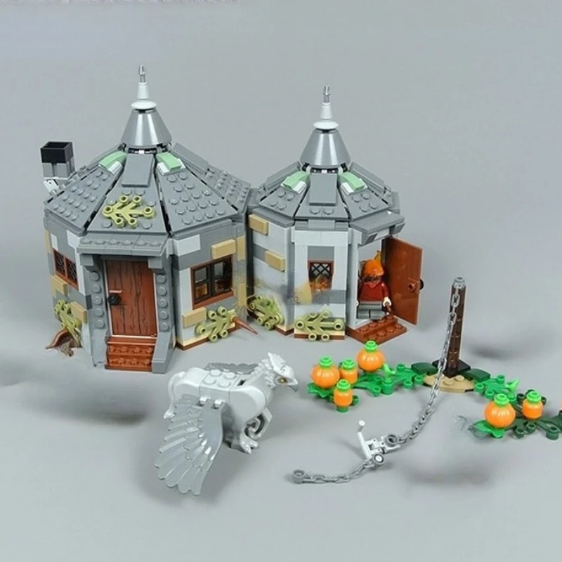 

MOC креативный вид на улицу Hagrid Hut модель дома строительные блоки наборы детские игрушки подарки на день рождения