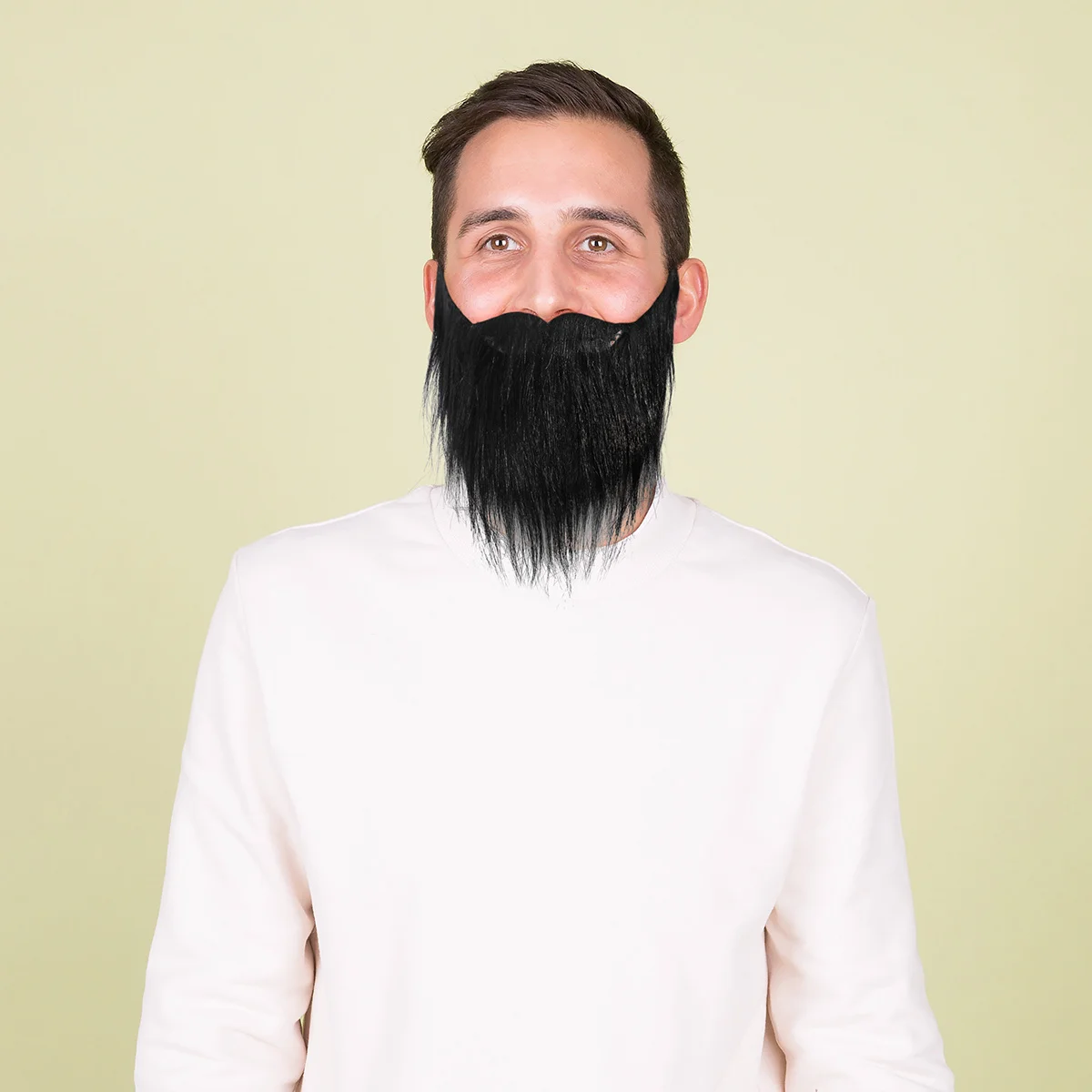 

Black Fake Beard and Mustache with Elasticated Band for Halloween Costume Party Festival Supplies Funny Whisker Party Props