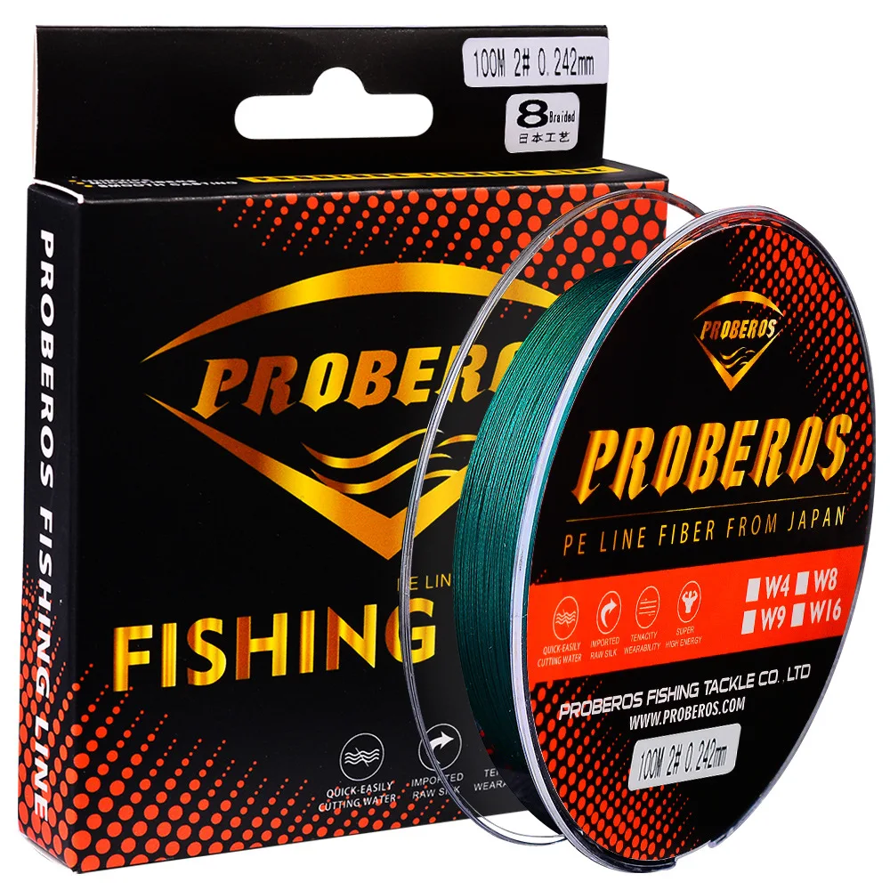 

Fishing Lines 8 Braided 100 Meters 8 Colour 3.0#-13# Long Distance Throwing Seawater Freshwater PE Floating Fishing Line