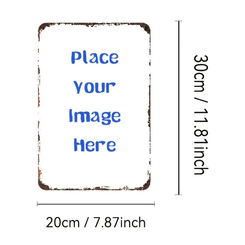 Custom Metal Wall Art Sign - Personalized TextPhotoLogo - Rustic Farmhouse Decor Style - Heavy-Duty Metal Construction - Customi image 4