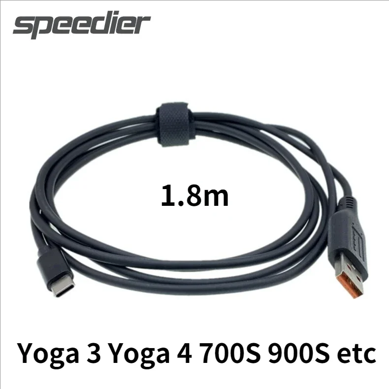 Кабель USB Type-C, 20 в, 700 А, кабель для быстрой зарядки для Lenovo Yoga3 Pro, Yoga4 Pro, Yoga 900S, Yoga 710 S, Miix700 1,8, зарядный шнур, м