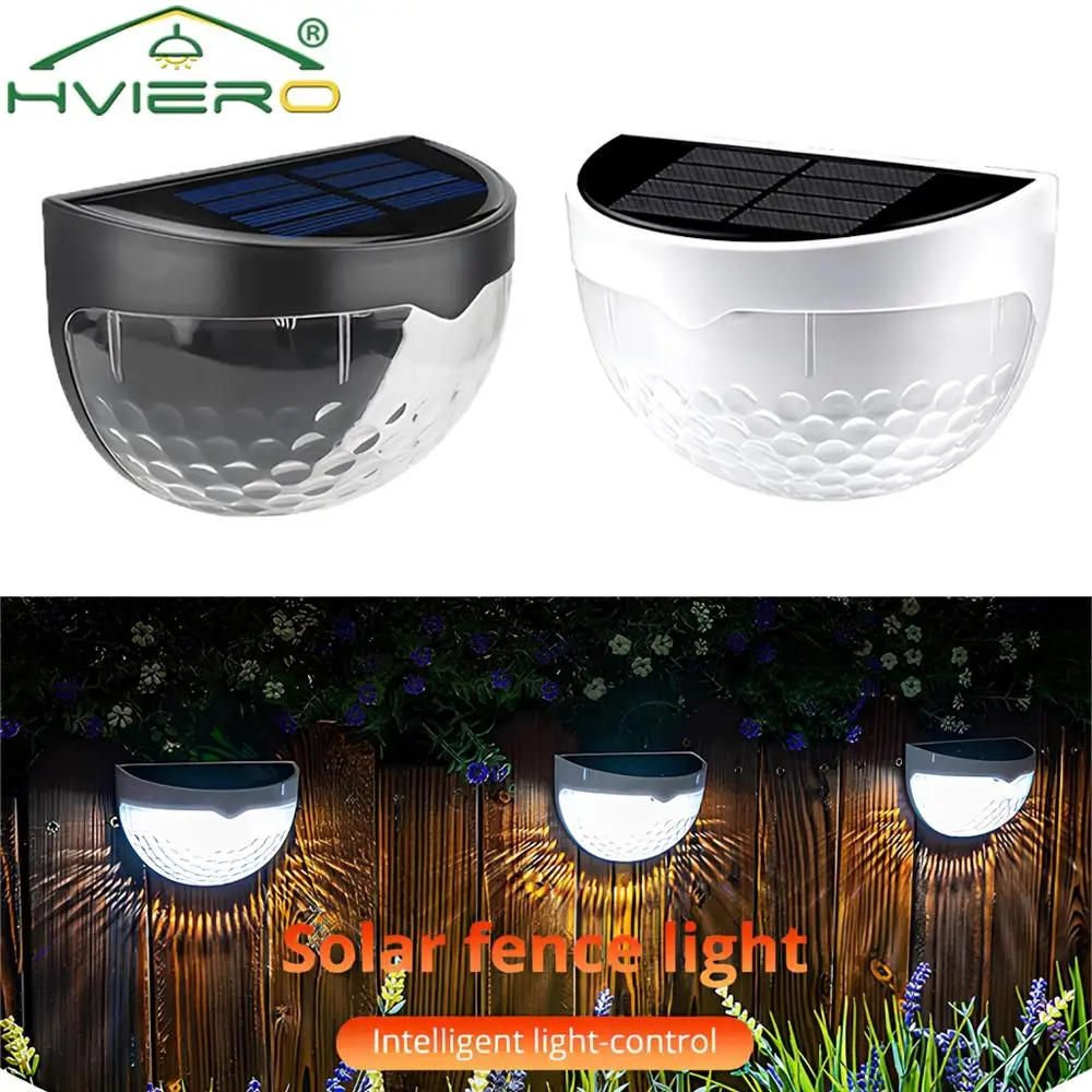 Solar Lights 6LED Half Round Ladder Waterproof Bright Courtyard Garden Hedge Balcony night Lamps Induction Decoration Lighting