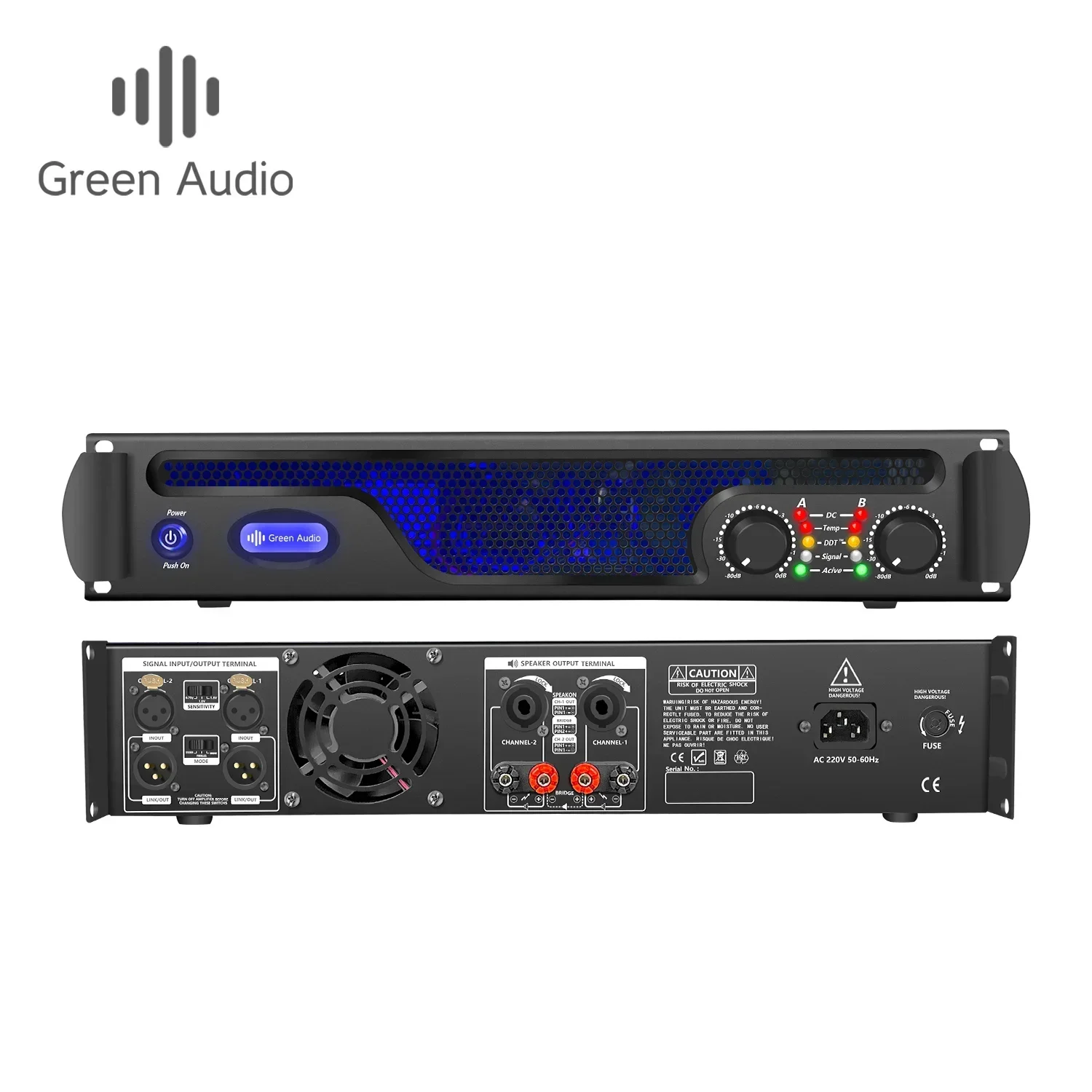 

GAP-LS300 Digital Amplifier Models 2 Channel professional mixer amplifier 4000W*2 Digital Amplifiers Use for DJ stage