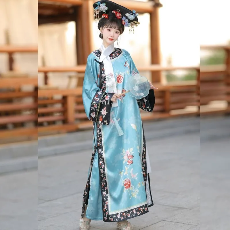 Palace Style Hanfu Chinese Qing Dynasty Princess Daily Gorgeous Clothes Hanfu Women Vintage Traditional Clothing view 5