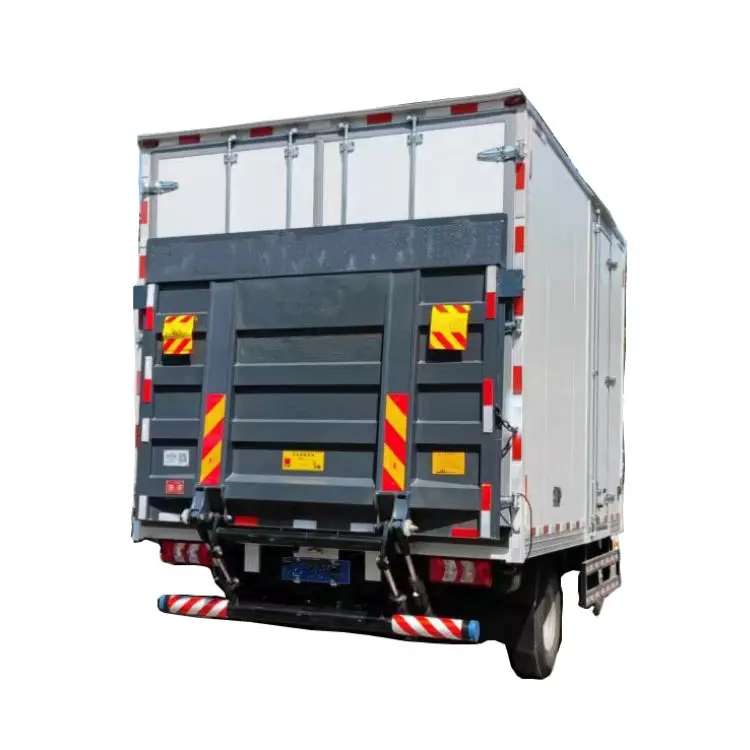 

New 1-ton Steel Cargo Box Truck Van With Hydraulic Tail Lift Platform Dongfeng & Jiefang Model For Sale
