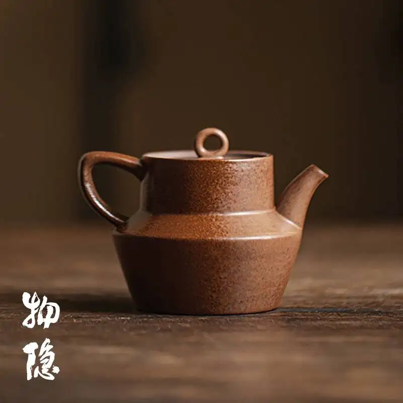 

Wuyintang japanese Style Rustic Teapot For Home Use Coarse Pottery Brewing Pot Vintage Old Clay Handmade Kung Fu Tea Set