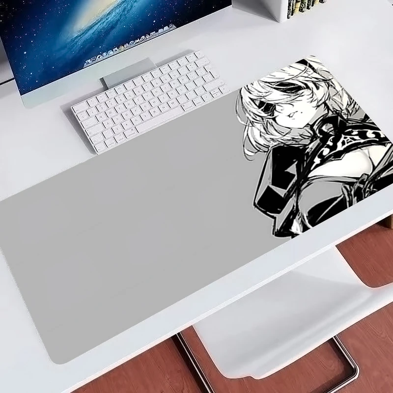 Gaming Big Mouse Pad Gamer Computer Mouse Pad N-nier Automata 2b Cool Mousepad Anime with Locking Edge Natural Rubber Mouse Mat