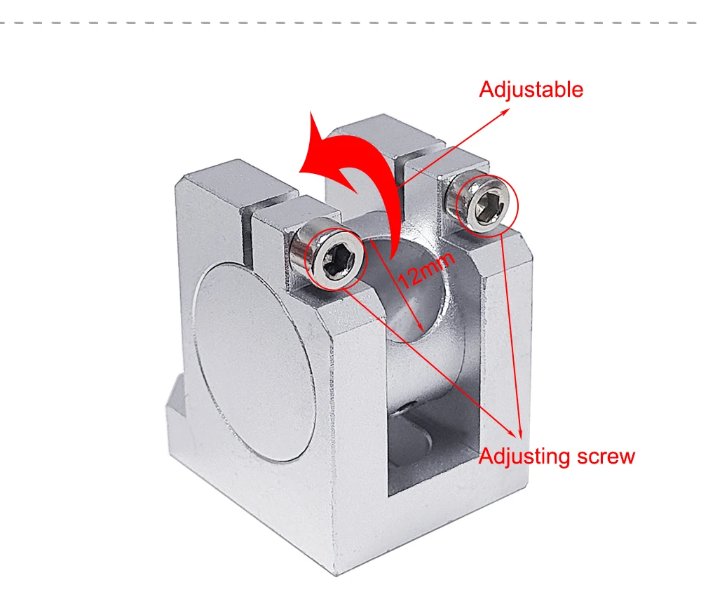 Hunst Laser Modul Rot Laser Locator Teil Werkzeuge Durchmesser 12mm Licht Halter für CO2 UV Faser Kennzeichnung Maschine – Detail 3