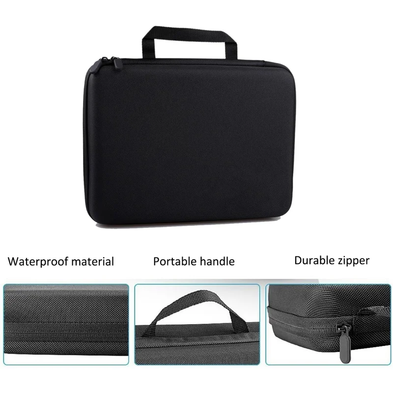 Large Carrying Case Storage Bag For GoPro Hero 12 11 10 9 8 7 6 SJCAM Insta360 X2 X3 X4 DJI Osmo Action 4 3 2 Camera Accessories