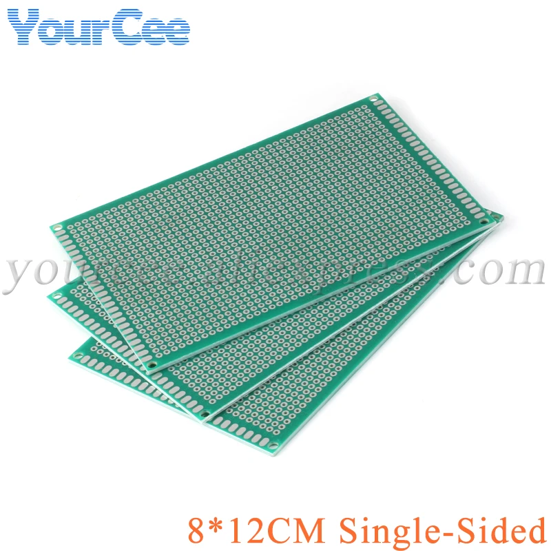 2PCS/Lot 8*12CM Single Sided Copper Prototype PCB DIY Universal Printed Circuit Board 8X12cm Breadboard Plate 80*120mm