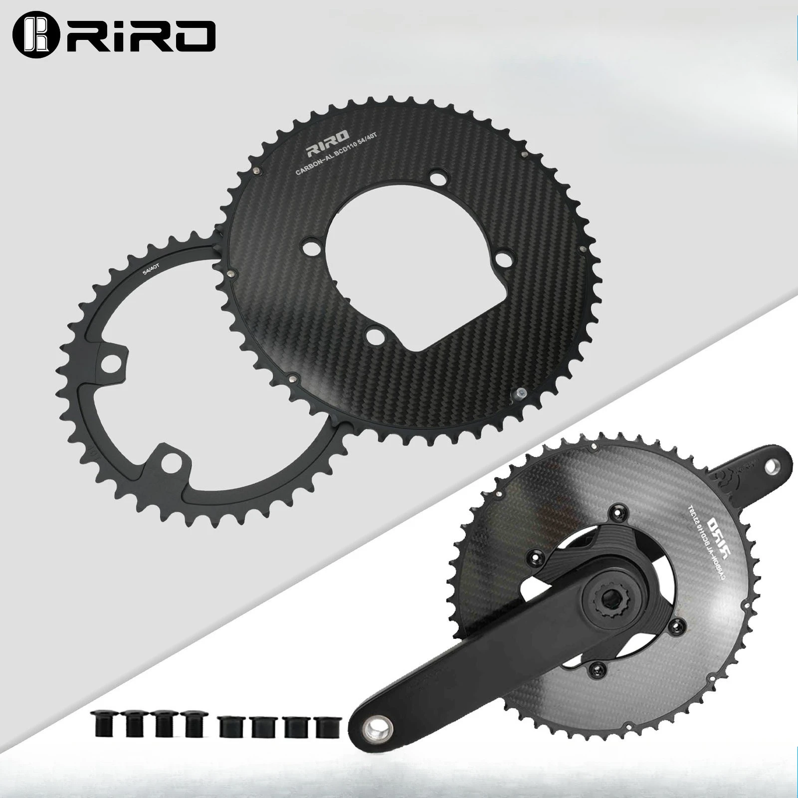 

RIRO folding car carbon fiber dental composite dental ultra-light BCD110 double disc power meter closed disc