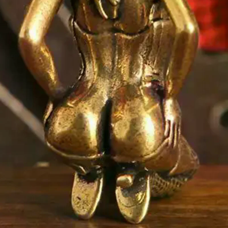 Brass Modern Beauty Statue Ornaments Desktop Office Bedroom Desktop Handicrafts Beauty Art Simulation Model Ornament Collection