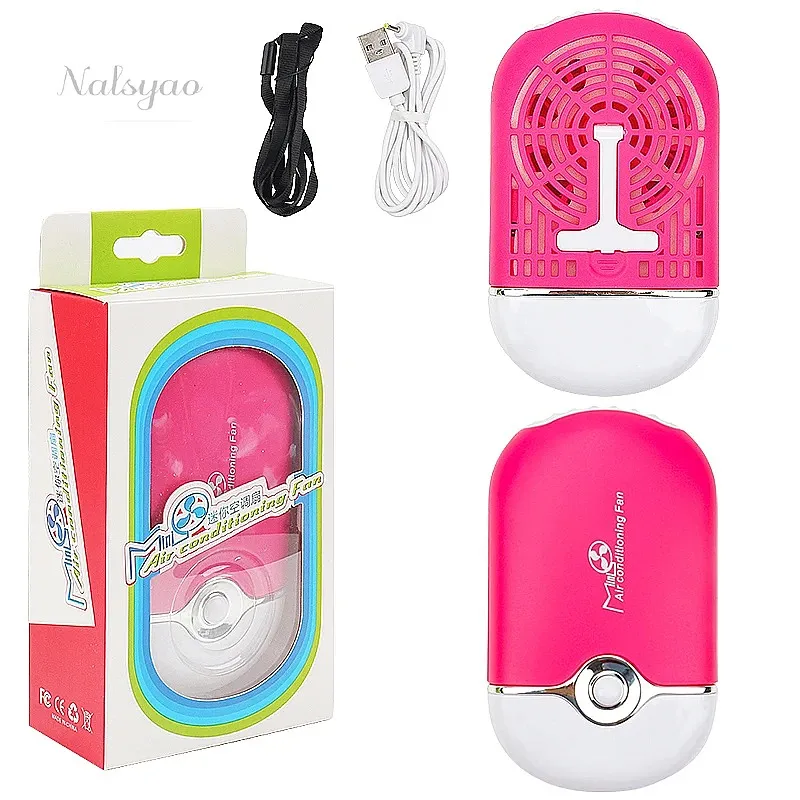 Mini USB Charging Eyelash Fan Dryer Blower Graft Lashes Extension Fast Dry Glue Air Conditioning Tool for Women Makeup