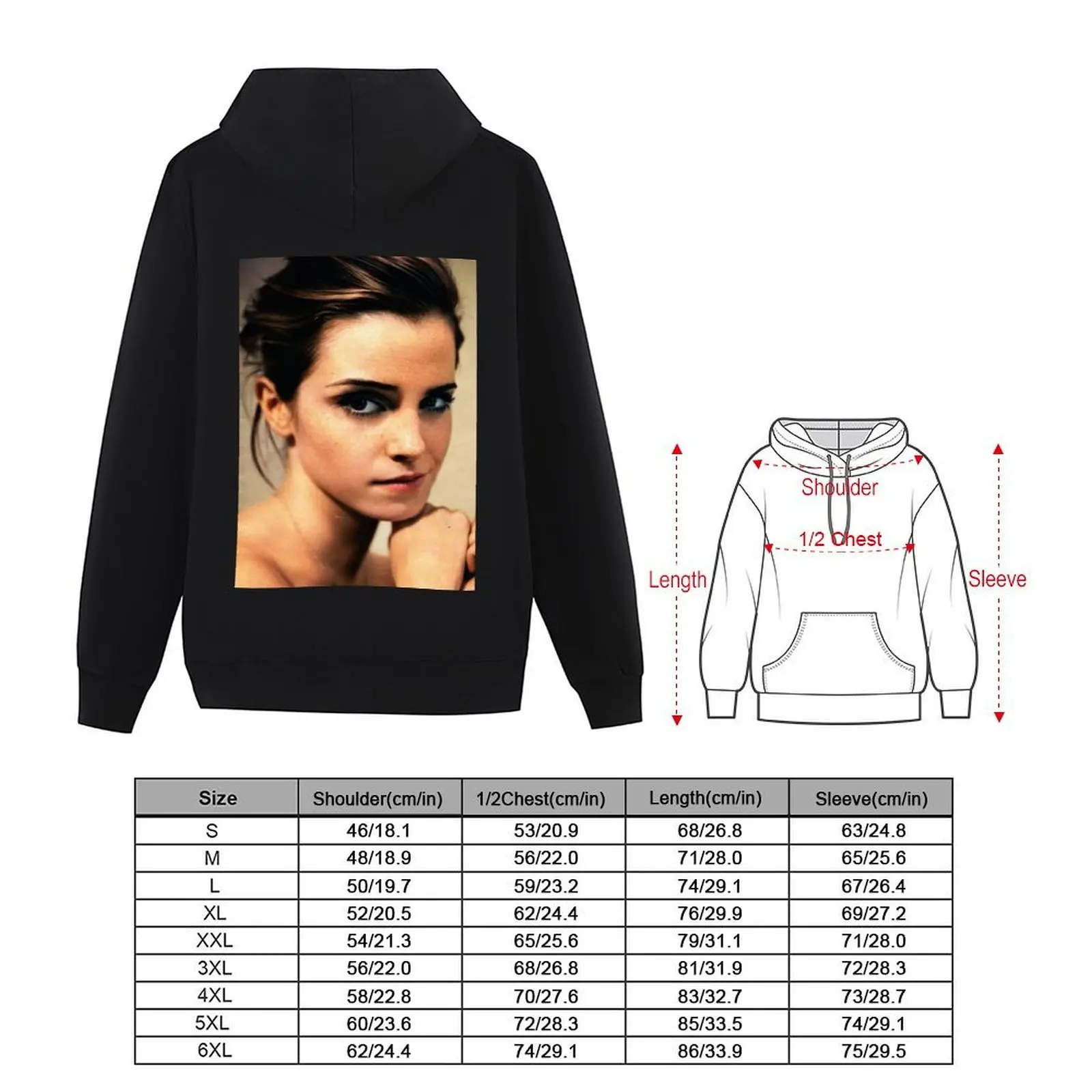 إيما واتسون هوديي ملابس رجالية ملابس خريفية للرجال ملابس رجالية جرافيك تي شيرت رجالي رياضية #5