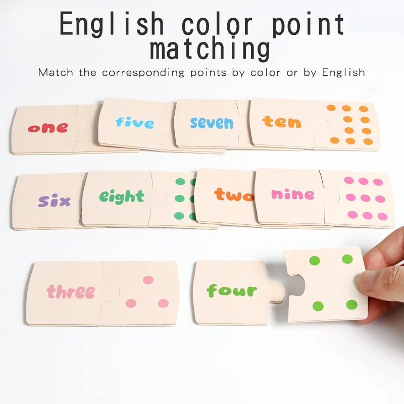 Scatola di ferro per bambini Numero di illuminazione accoppiato Gioco di animali in legno Puzzle Board Gioco di allenamento per pensiero logico Giocattoli educativi