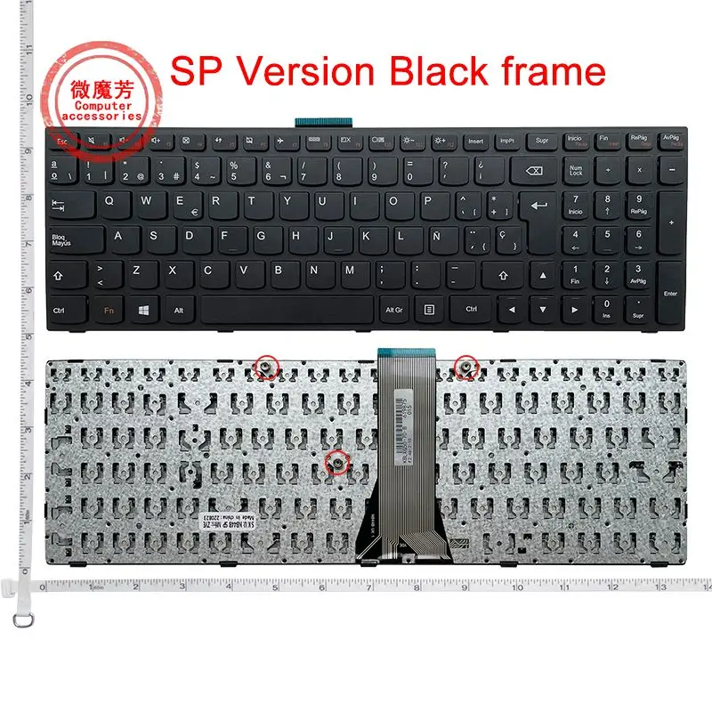 Hiszpańska klawiatura dla Lenovo G50 Z50 Z50-70 Z50-75 G50-70A G50-70H G50-30 G50-45 G50-70 G50-70m Z70-80 B50-30 B50-70 B50-8