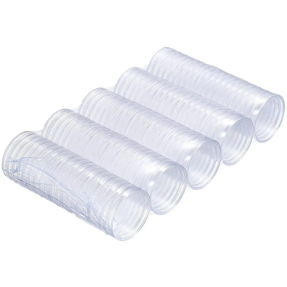

100Pcs 30-35mm Clear Plastic Clear Coin Capsules Storage Case Box Holder Transparent Coin Storage For Commemorative