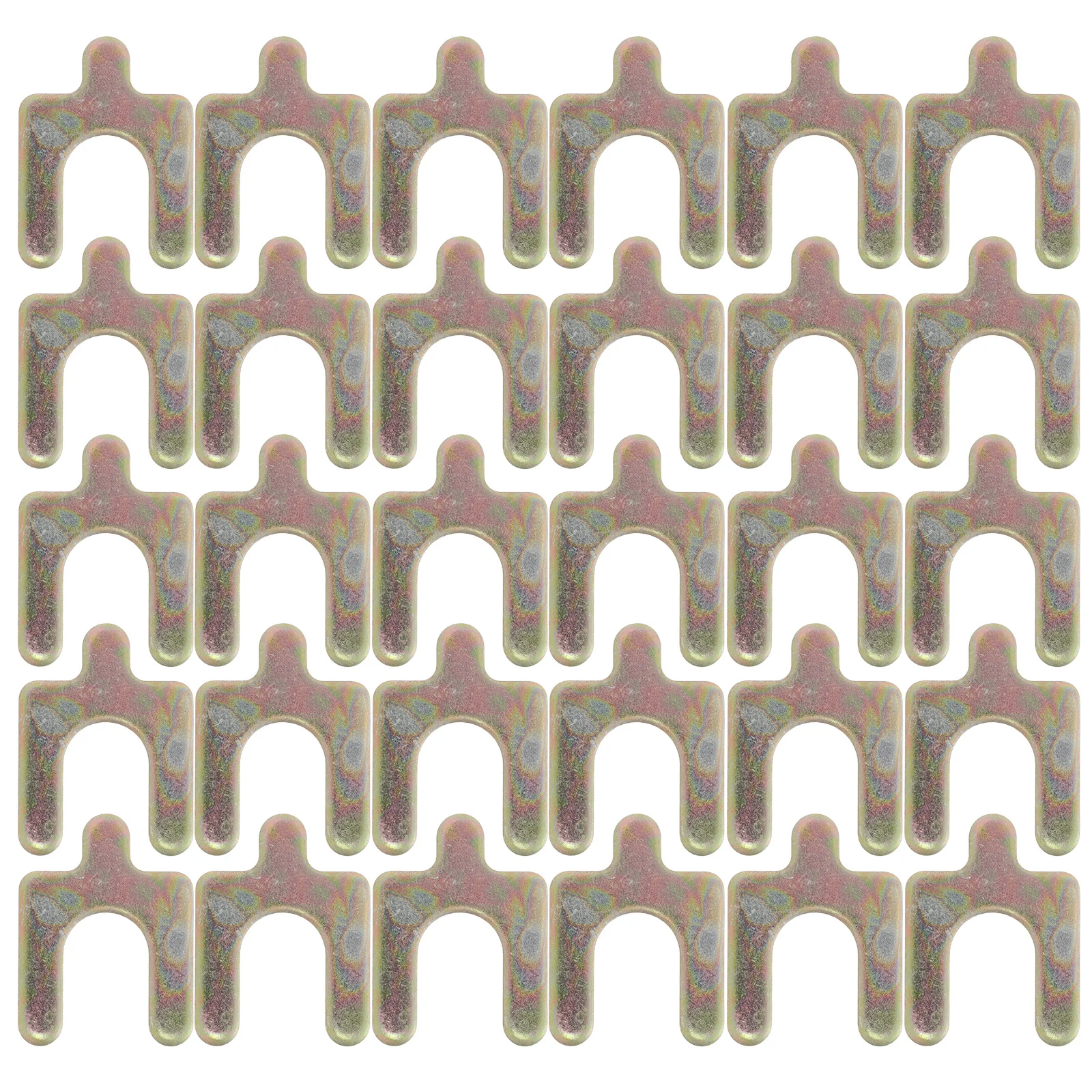 

50pcs Car Alignment Shims 2.5Mm U Shaped Metal Camber Adjustment Shim For Vehicle Wheel Stability Universal Auto Body Shims Kit