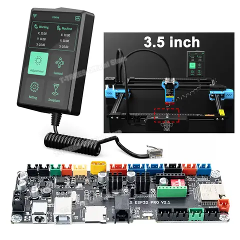 Controller 3.5in Touch Screen Control Display MKS LS ESP32 PRO Motherboard For Laser Engraver Machine TTS-55/TTS-10/TTS-20Pro