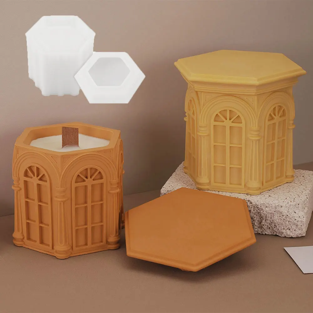 Römische Architektur Kerzen glas Behälter Zement form Engel Amor Gips Aufbewahrung sbox Silikon form Stift halter Pflanze Topfform