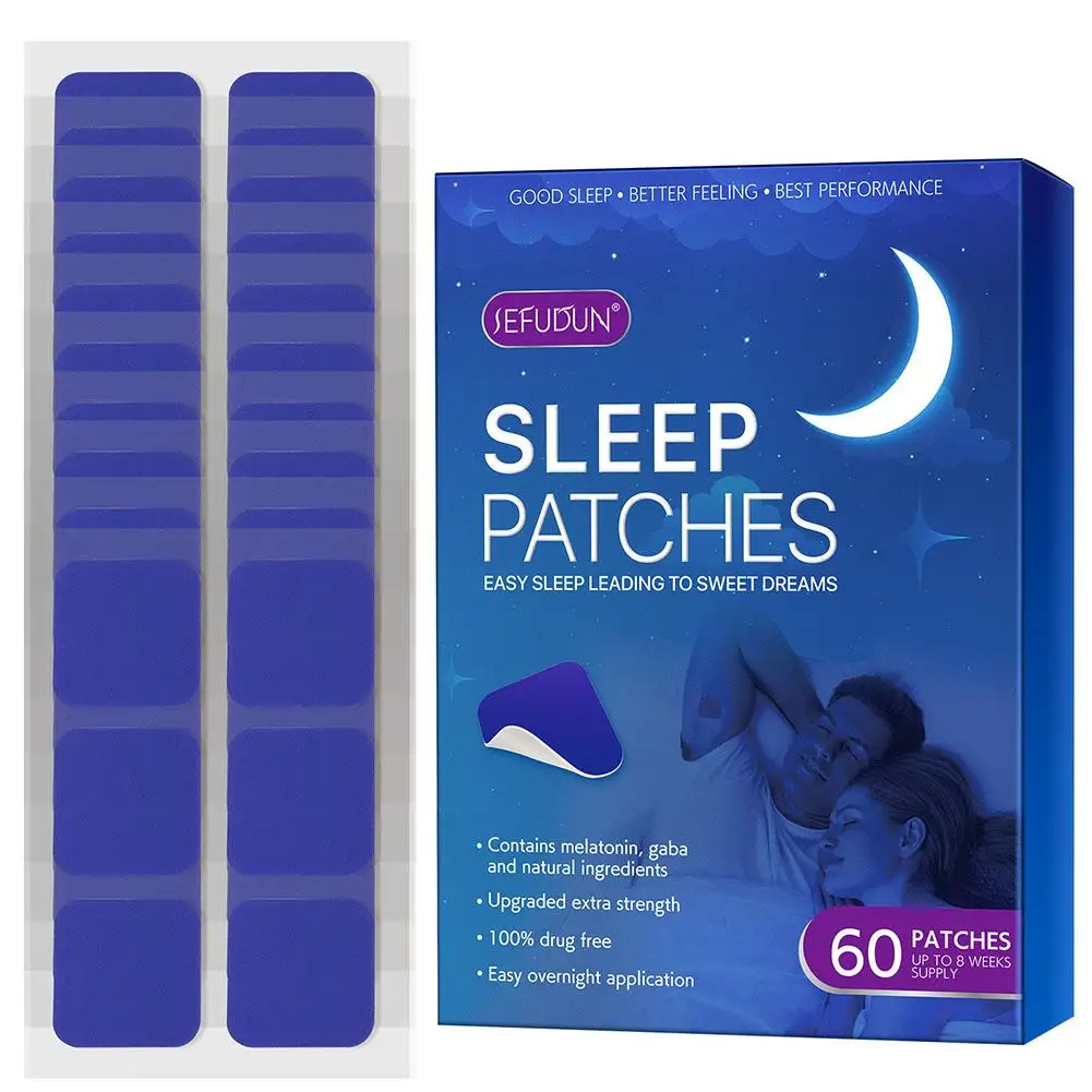 60PCS Insomnia Treatment Relieve Anxiety Decompression Headache Neurasthenia Soothing Plasters Body Relaxing Help Sleeping Patch