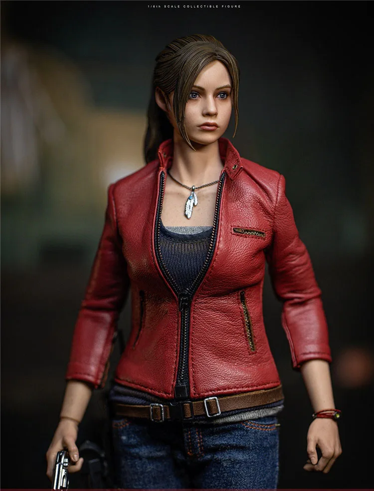 In Stock 1/6 Women Soldier Claire Redfield With Weapon Full Set 12\'\' Action Figure Body Best Collection NAUTS x DAMTOYS DMS031