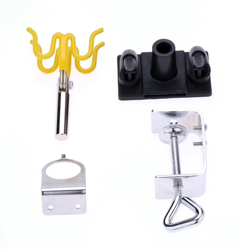 Kit 4 Mount Airbrush meja Airbrush stasiun Airbrush pemegang untuk Airbrush 360 derajat putar Tilt Set