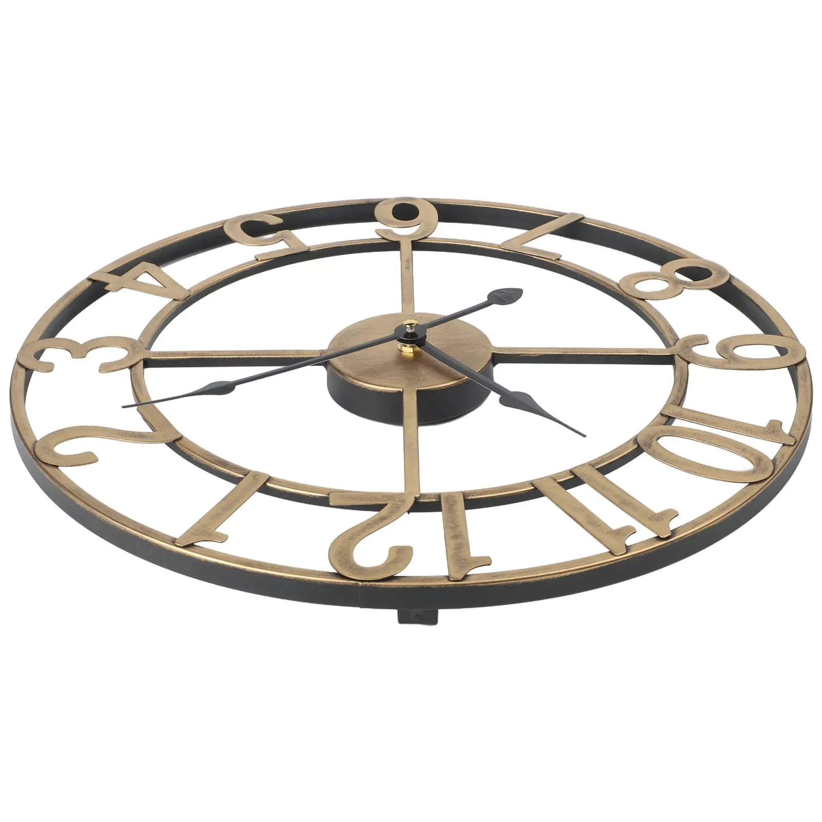 Contemporary For Outdoor Wall Clock Constructed From Metal With Indoor Compatibility And Focus On Visual And Silence