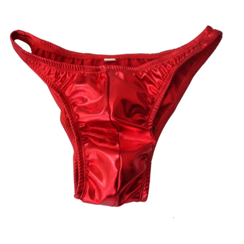 Shiny Sexy Mens Underwear Men's Bodybuilding Competition Trunks Posing Fitness Suit view 3