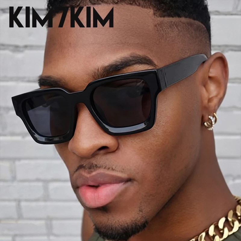 

Retro Thick Frame Square Polarized Sunglasses Men 2026 Luxury Designer Oversized Hip Hop Driving Shades Vintage Eyewear Oculos